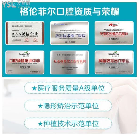 深圳格倫菲爾口腔榮譽