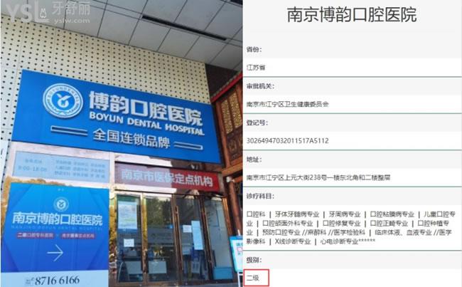 南京博韻口腔醫(yī)院資質(zhì)