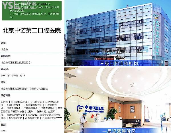 北京中諾第二口腔醫(yī)院資質(zhì)