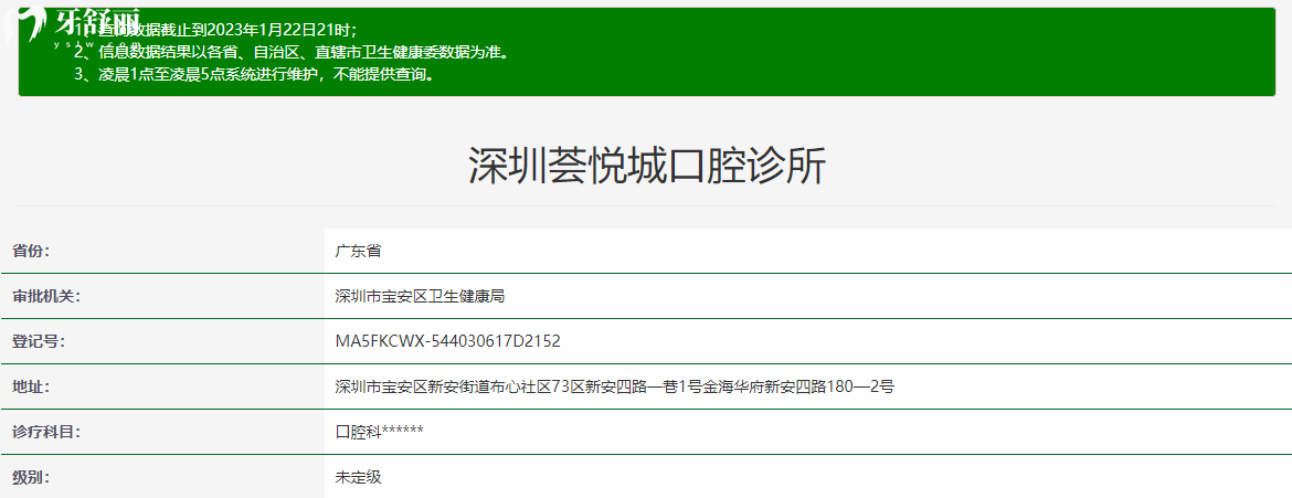 深圳薈悅城口腔診所