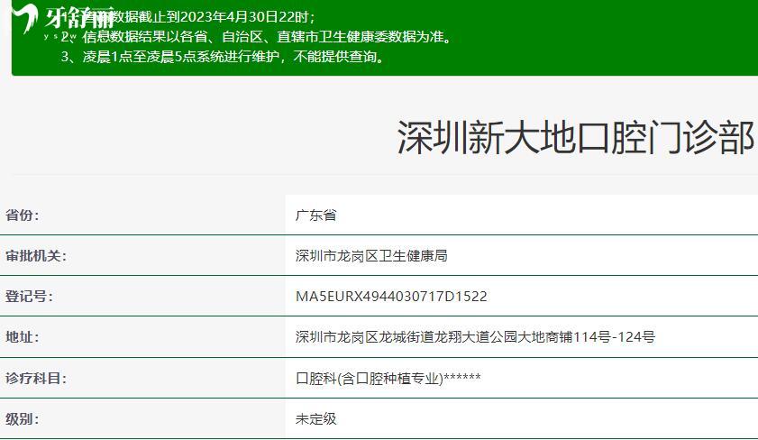深圳新大地口腔門診部