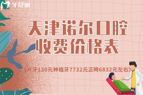 天津諾爾口腔收費(fèi)價格表