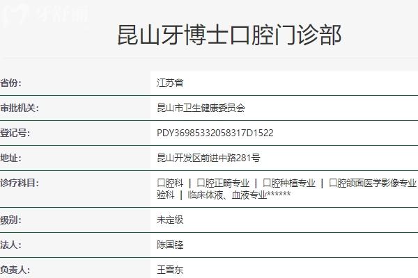 昆山牙博士口腔門診部