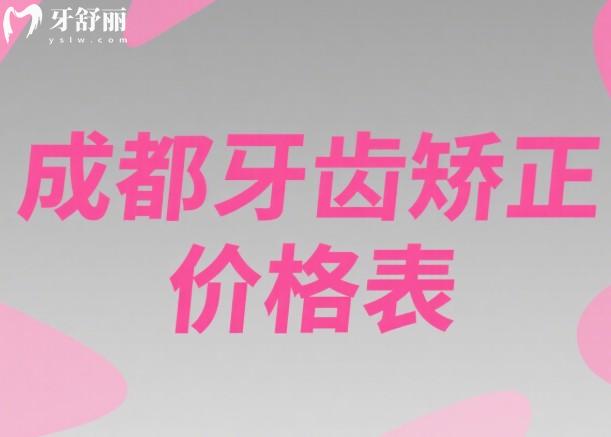 成都牙齒矯正價格表2025公開:暑期學(xué)生矯正優(yōu)惠力度大,收費透明口碑佳
