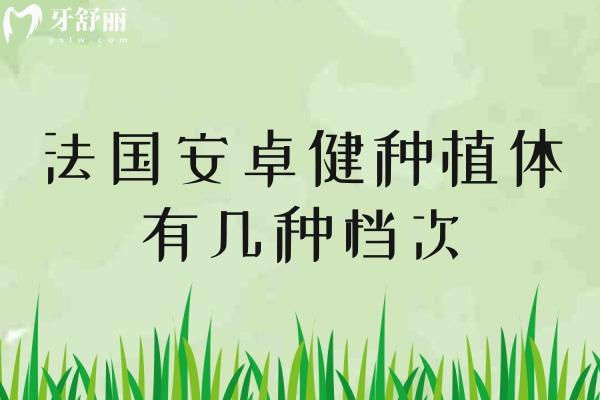 法國安卓健種植體有幾種檔次
