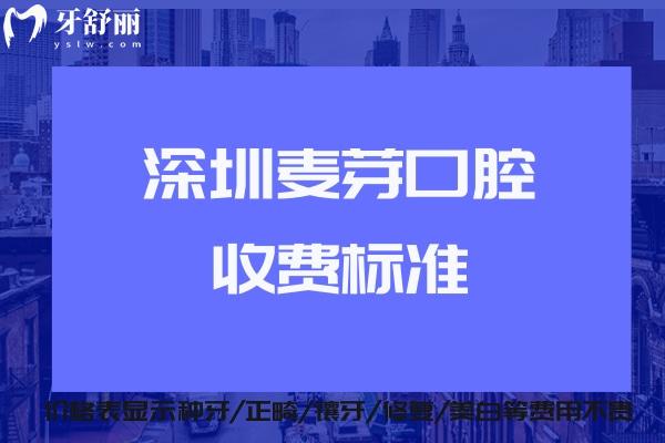 2025深圳麥芽口腔收費(fèi)價(jià)目表:價(jià)格表顯示種牙/正畸/鑲牙/修復(fù)/美白等費(fèi)用不貴